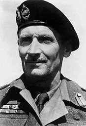 Bernard Law Montgomery, British Field Marshal and Eighth Army commander in World War 2