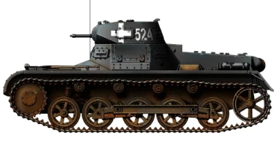 Panzerkampfwagen I Ausf B light tank used by German forces in the late 1930s and early World War 2 campaigns