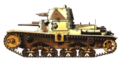 Fiat-Ansaldo M11/39 medium tank used by Italian armoured forces during the early North African campaign