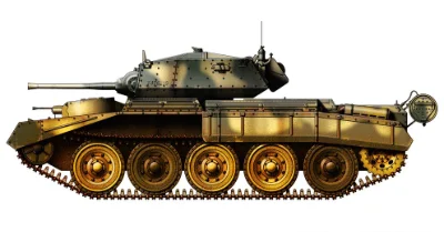 A15 Crusader Mk I British cruiser tank used during the North African campaign