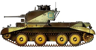 Cruiser Mk III (A13 Mk I) with Christie suspension and QF 2-pdr gun