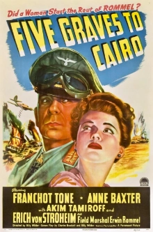 Five Graves to Cairo (1943) movie poster